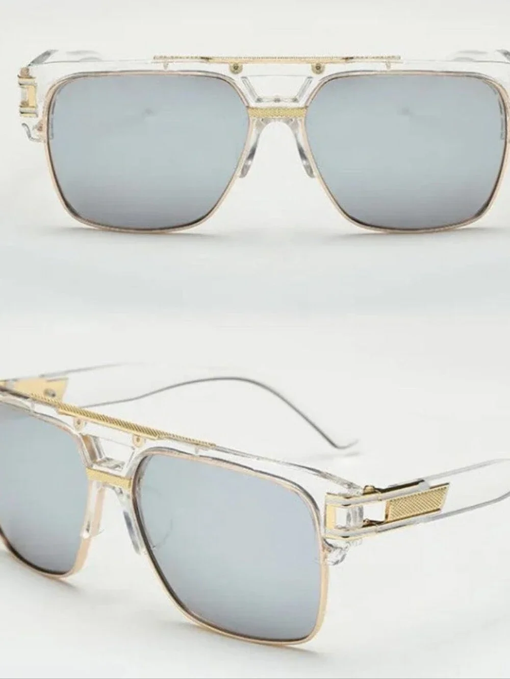 Women's Blue Gradient Aviator Sunglasses